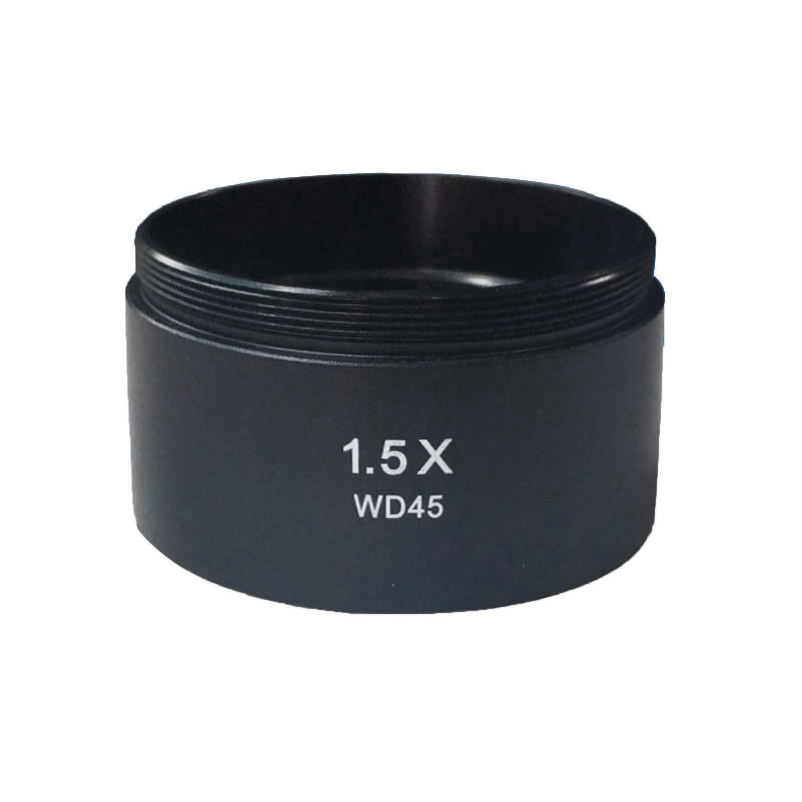 Stereo Microscope 0.3X 0.5X 0.75X 1.5X 2X Auxiliary Objective Barlow Lens 48mm: 1.5X