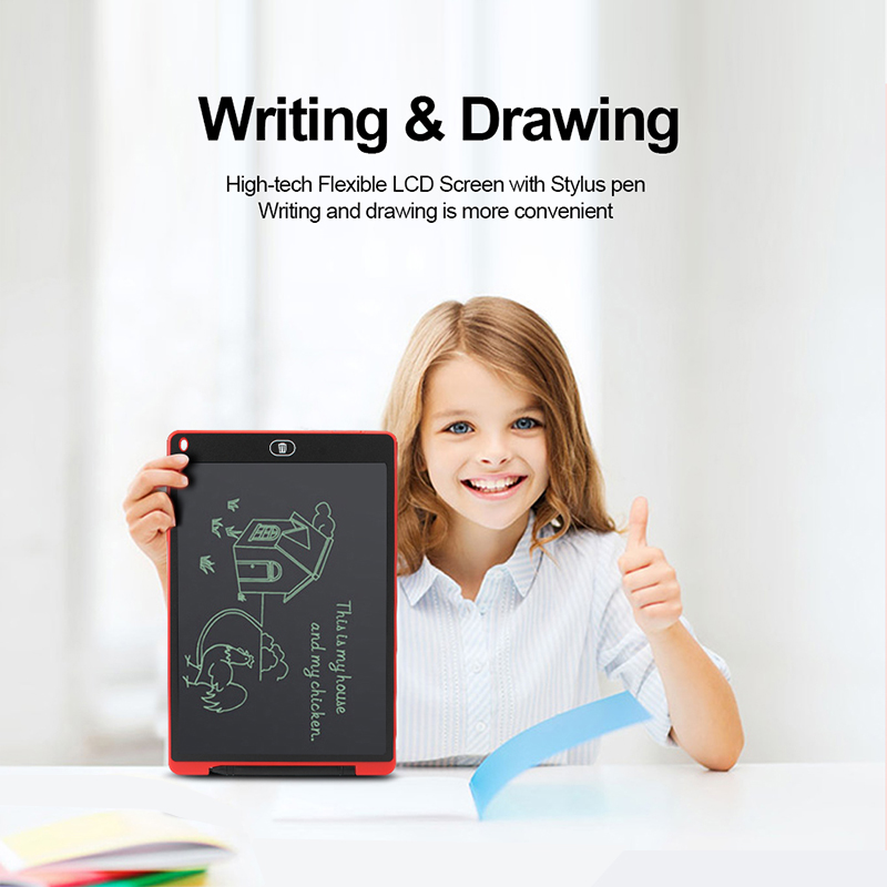 Kids Drawing Tablet Digital Graphics Tablet LCD Writing Tablet 12 Inch Electronic Notepad Portable Drawing Board Handwriting pad
