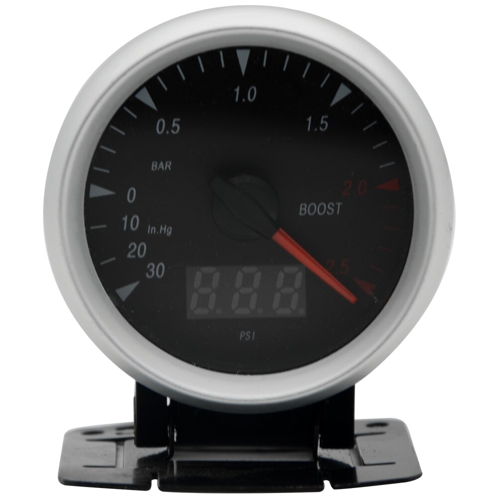 Turbo Boost manómetro de 2,5 pulgadas y 60mm, unidades duales PSI/BAR, pantalla analógica Digital, LED azul con Sensor