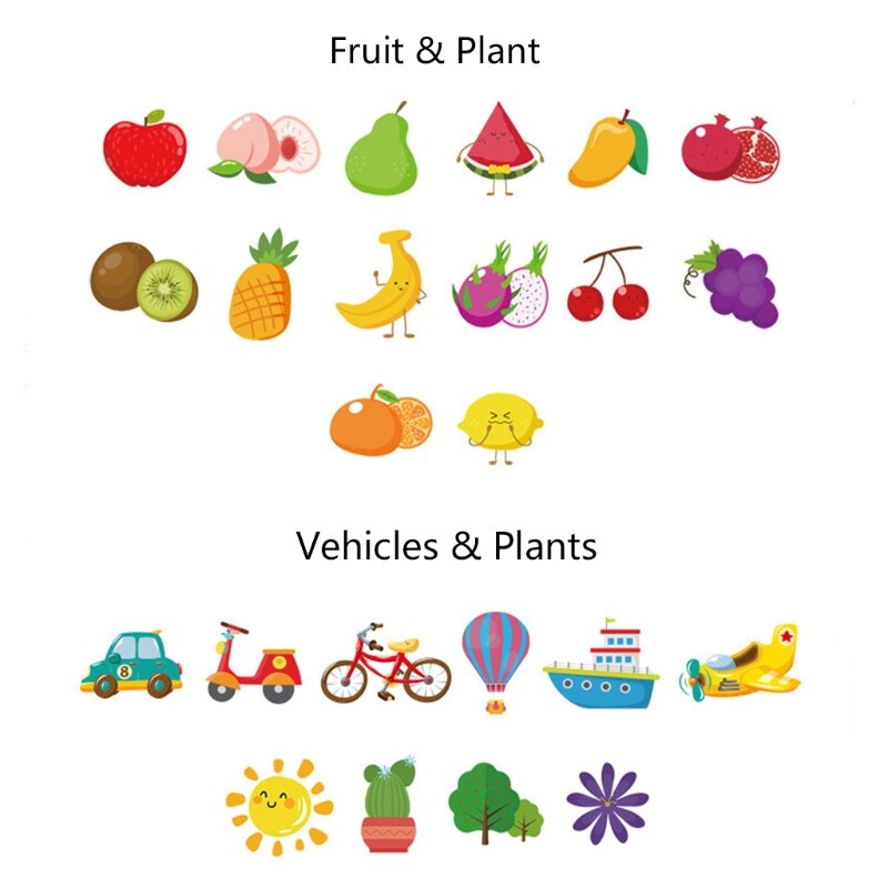 Preschool Kids Verbeteren Intelligentie Puzzel Bijpassende Kaarten Draagbare Kaarten Tafel Spel Speelgoed