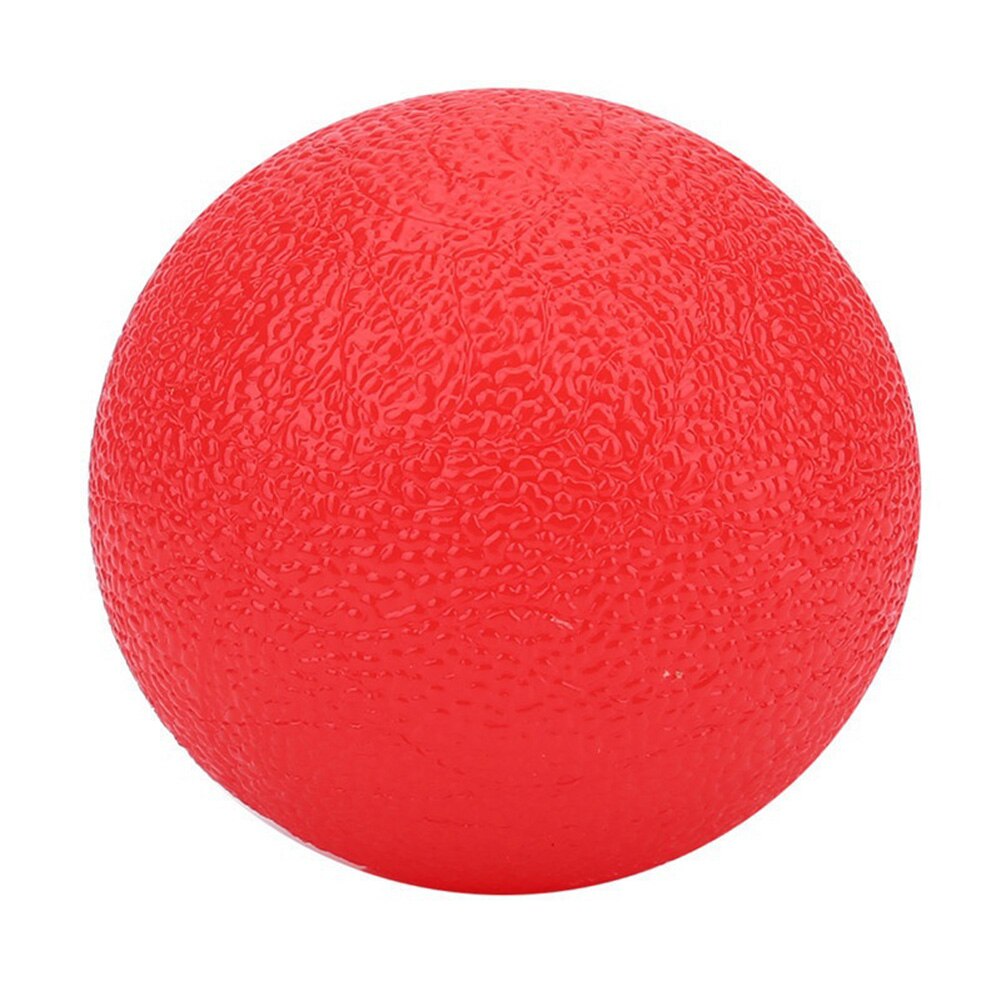 Silicone Massage Therapy Grip Ball Hand Finger Strength Exercise Stress Relief Decompression Ball Fitness Equipment: Red