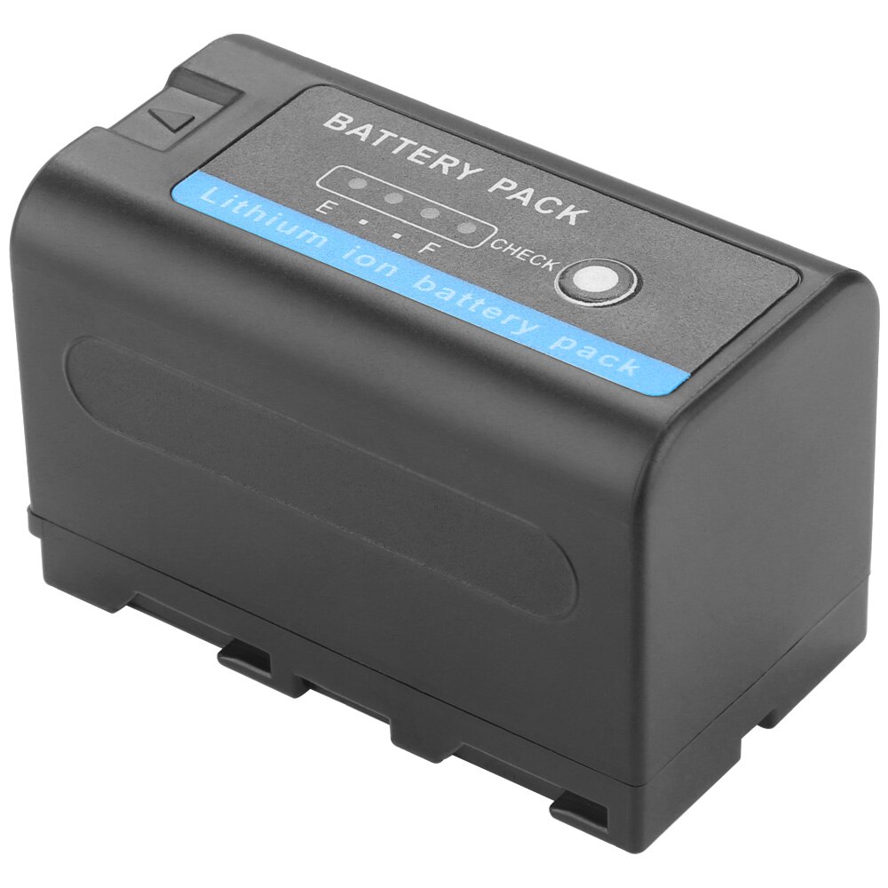 7.4V 6200mAh NP-F770 NP-F750 Li-ion Battery + LED USB Dual Charger For Sony NP F970 F960 F550 F570 QM91D CCD-RV100 TRU47E: 1 Battery