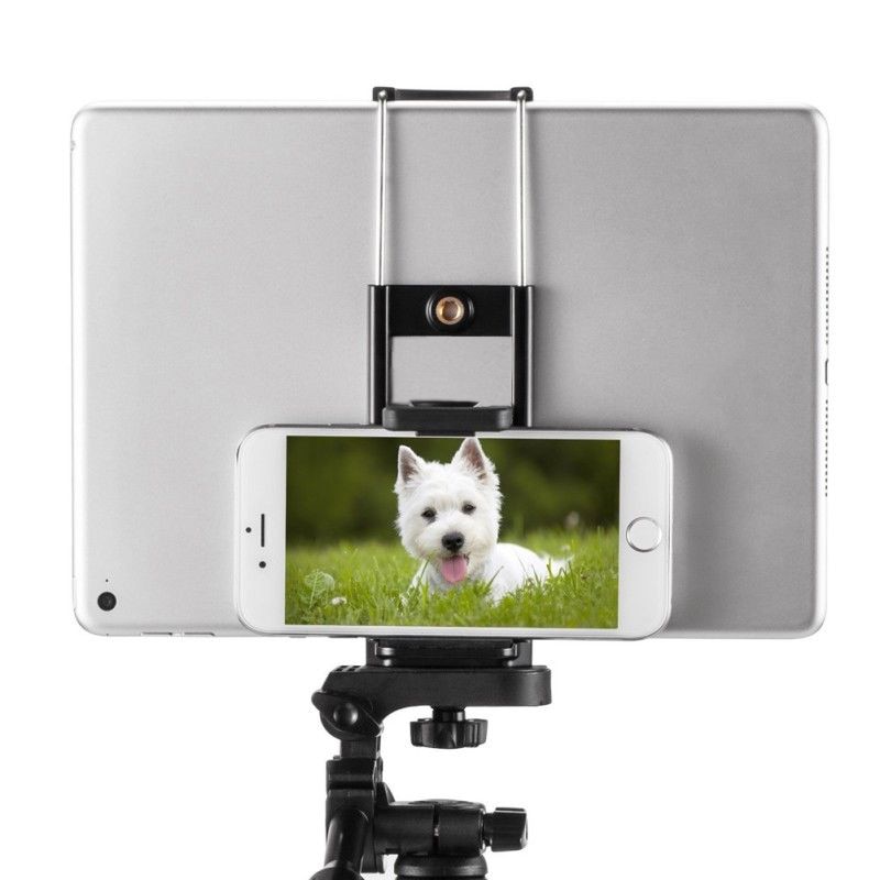 Universal Tripod Holder Mount Clamp Clip Bracket for Mobile Phone Pad Tablet Camera