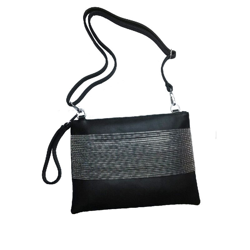 100% women clutch bag female small Casual evening clutch bag black women leather handbags envelope day clutch purse: Default Title