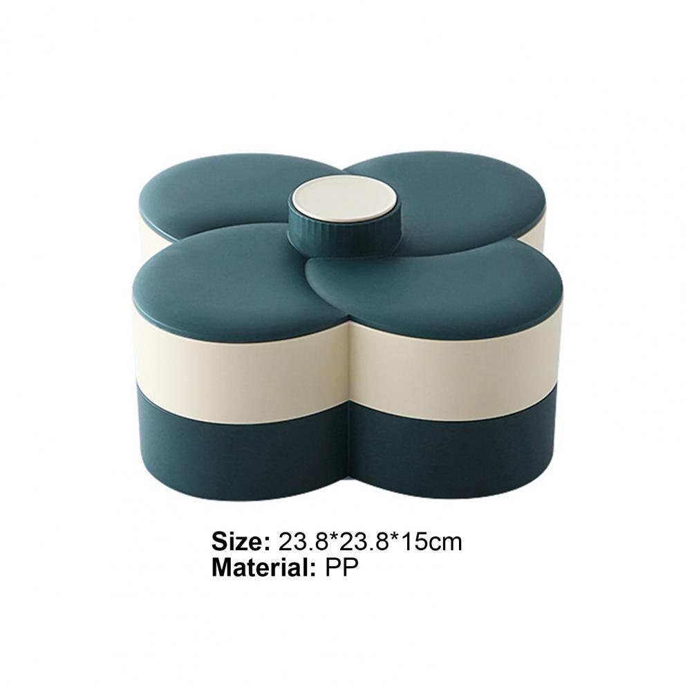 Plateau à collation en forme de fleur Double couche PP assiette de fruits secs pas facilement déformable pour Restaurant , directe,