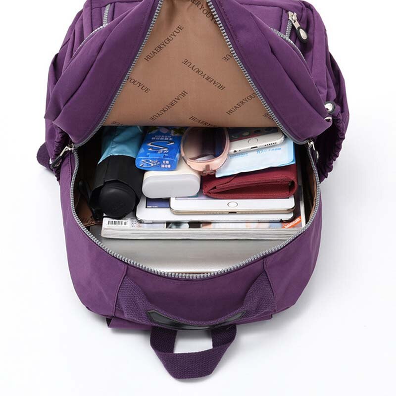 Zaino in Nylon moda donna femminile borsa multi-livello di grande capacità Campus Student School borsa impermeabile Mochila per ragazze Sac