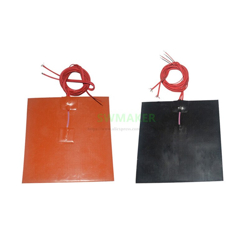 250x250mm 12V/24V/110V/220V 3D printer square silicone heater silicone rubber heating plate/pad 250*250mm dielectric sheet