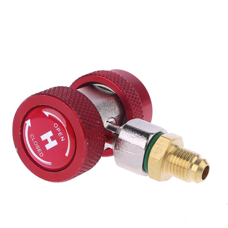 2 stuks  r134a h/l adapters snelkoppeling airconditioning koelvloeistof instelbaar