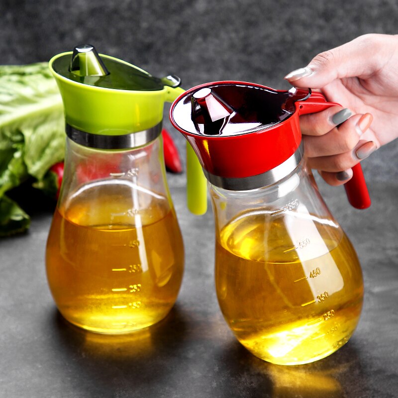 Olej i dozownik robić octu butelka nalewanie zasobnik robić oleju zestaw butelka oleju zbiornik paliwa szkło szczelne przybory kuchenne pojemnik na przyprawy