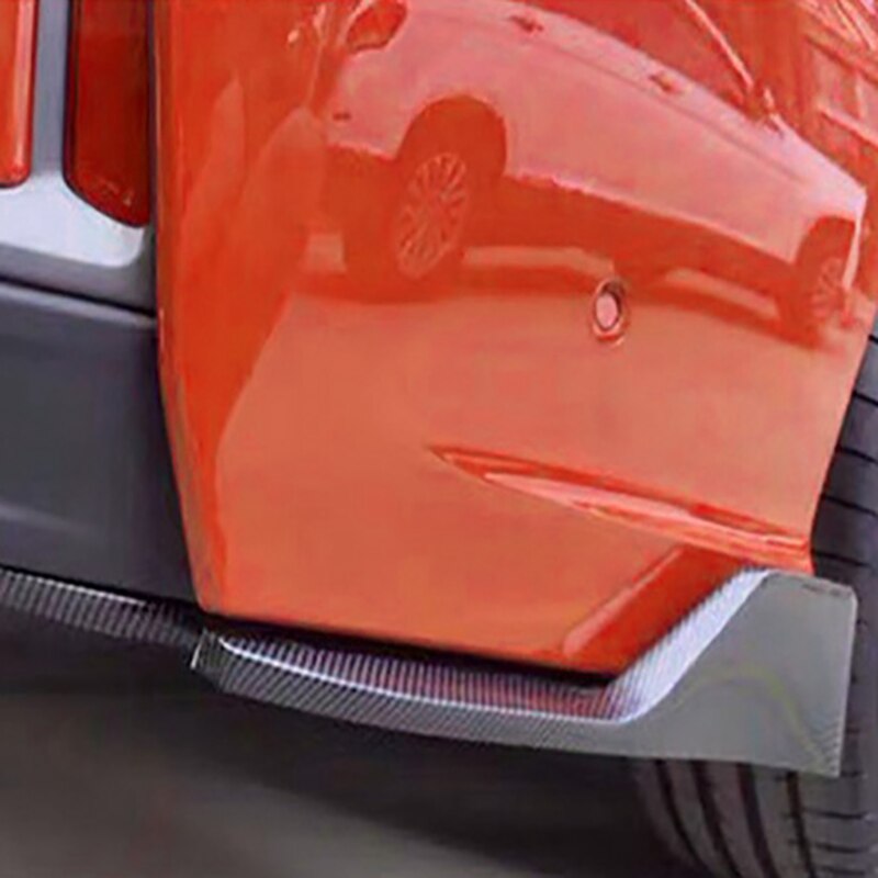 Koolstofvezel auto bumper spoiler achterlip hoek splitter diffuser winglet vleugels aangepaste anti-schok auto carrosserie zijskirt