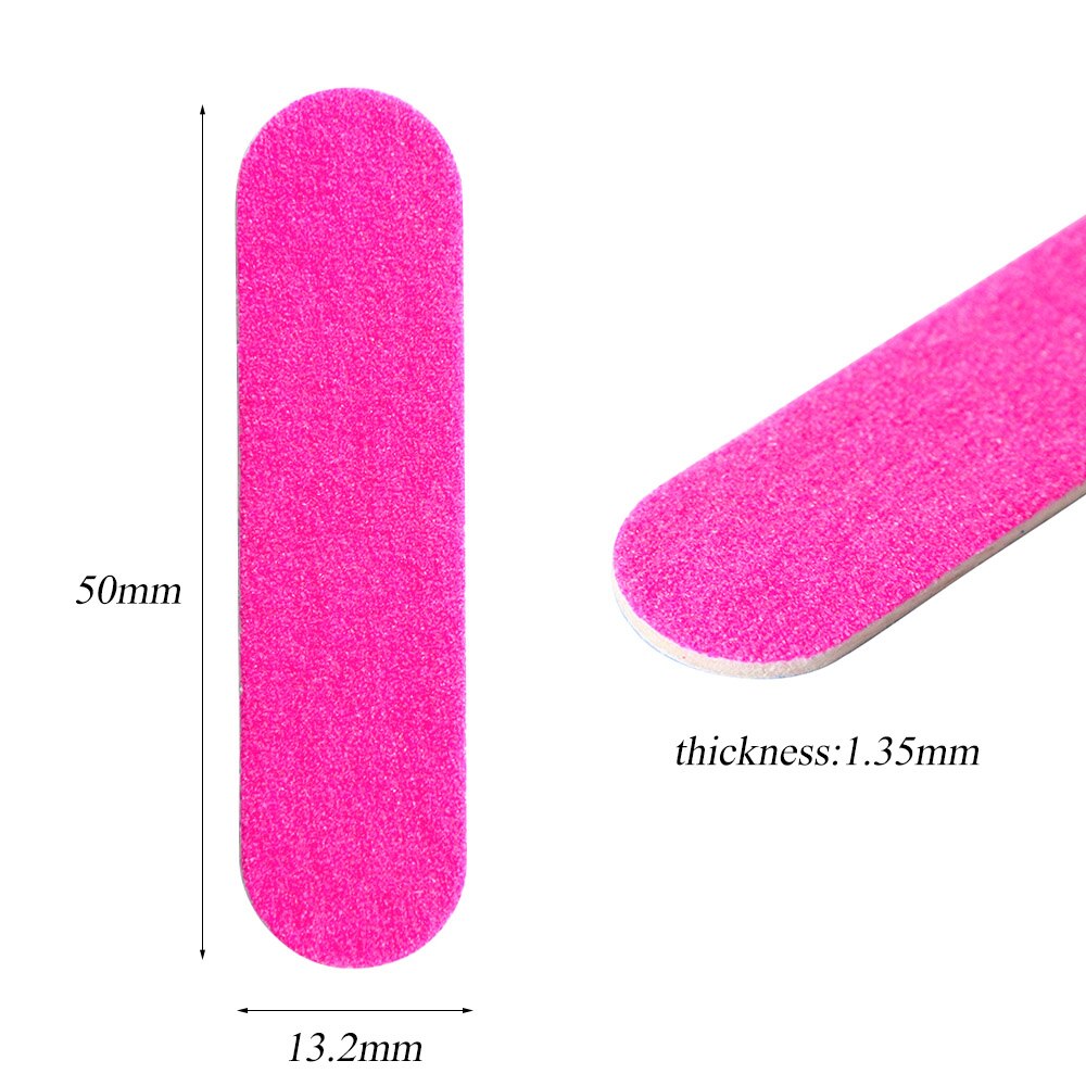 Limes à ongles jetables, 100 pièces, papier de verre en bois pour manucure, Double face, petit tampon à ongles