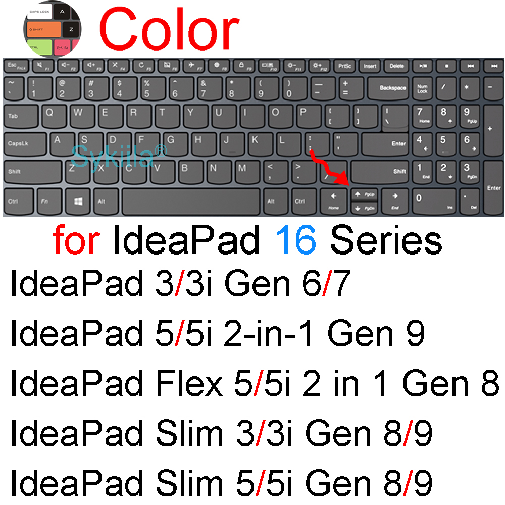 Tastaturabdeckung für Lenovo IdeaPad 3 schlank 3i Profi 5 biegen 5i 1 1i Gen 9 8 7 6 14 15 15,6 16 17 Silikon-Schutzhülle: verrotten