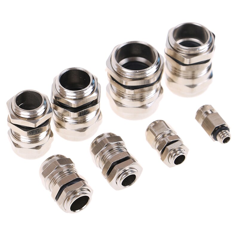 Brass Metric Cable M6 M8 M10 M 12 M14 M16 M18 Metric Cable Gland Waterproof Explosion Proof 304 Stainless Steel Connector