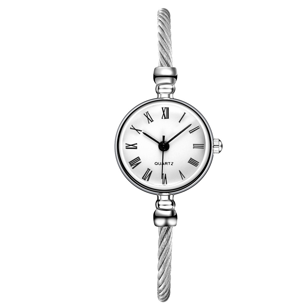 Vansvar luksusmærke mode sølv kvinder ure afslappet kvarts rustfrit stål bånd armbåndsur analog armbåndsur  a40: G