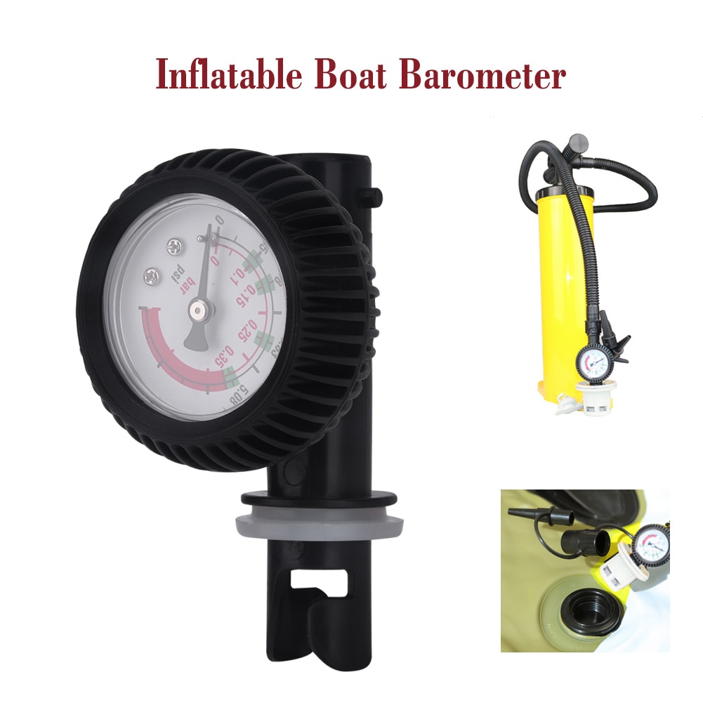 5,08 PSI Luft Manometer Thermometer Stecker Für Aufblasbare Stiefel Kajak Floß Surfen