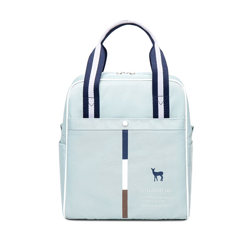 2021Unisex Insulated Lunch Bag With Heat Insulation Thermal Bag Food Door Tote Oxford Travel Picnic Bag For Office