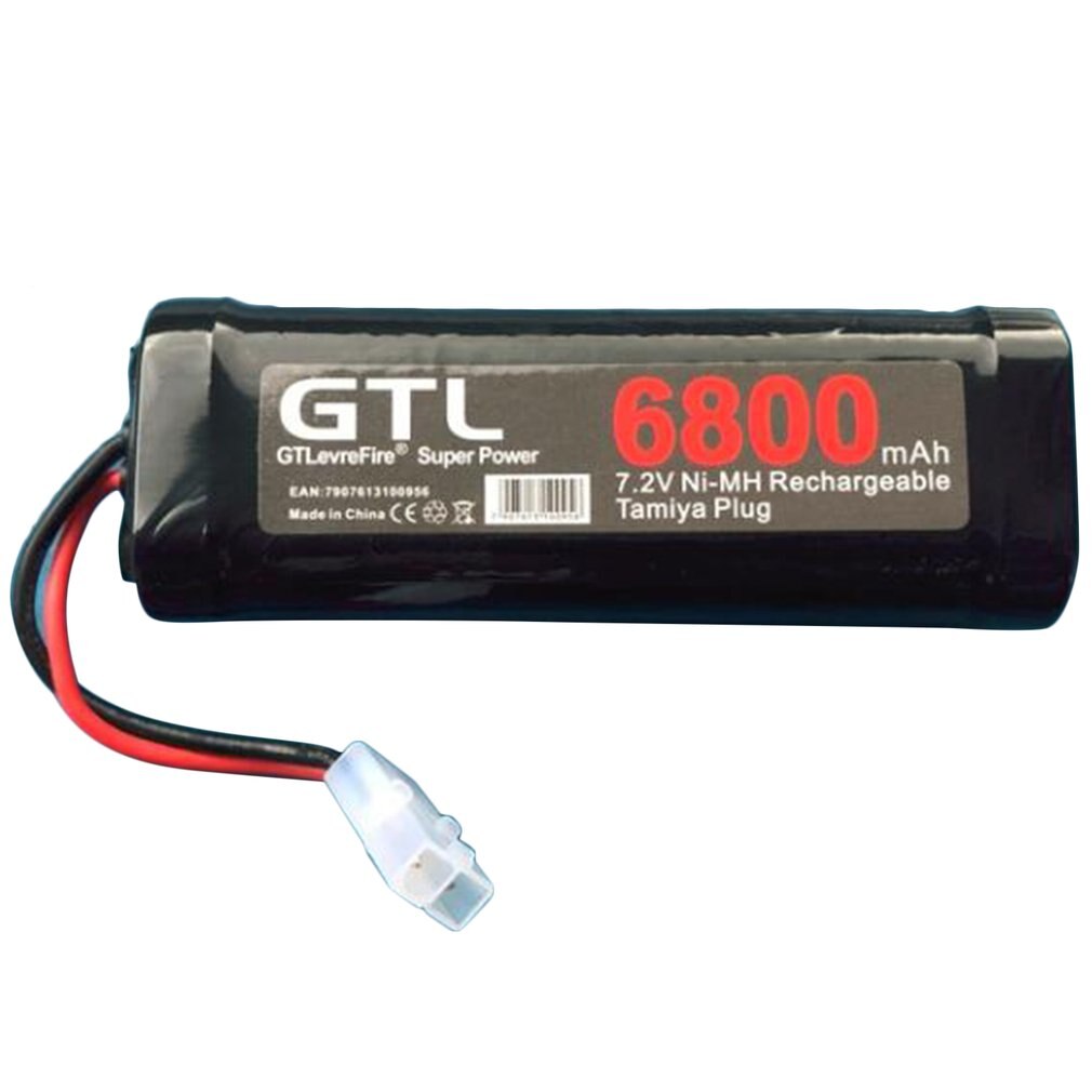 6800mAh 7.2V NiMh RC Toy Battery Rechargeable Flat Racing Car Replacement Battery for RC Airplane Helicopter Boat