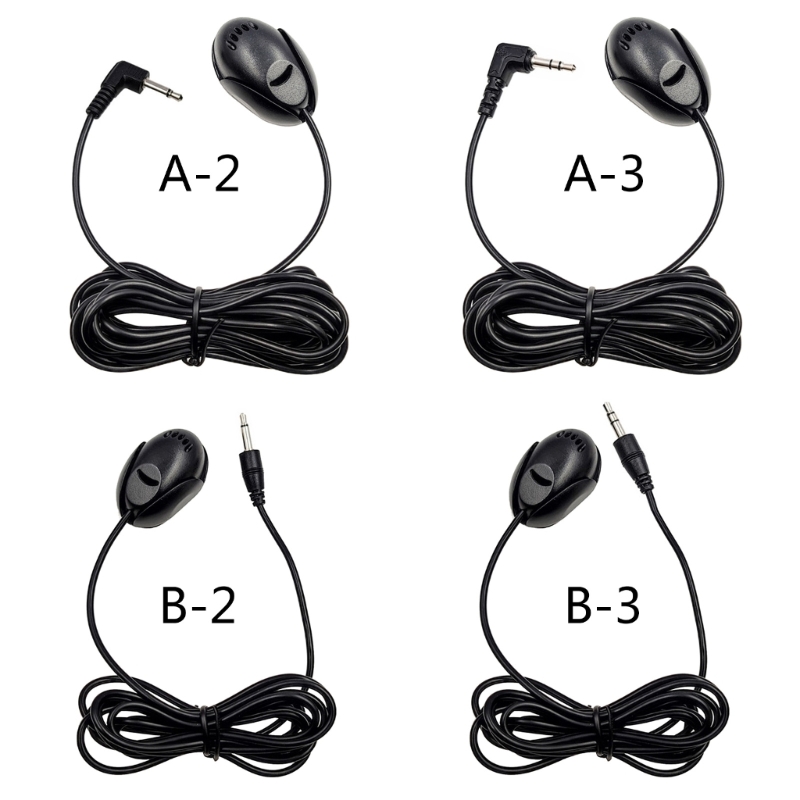 Bilstereomikrofon 3.5mm eksterne mikrofoner for bil hovedenhet bluetooth-aktivert stereo radio gps dvd mikrofon/mikrofon