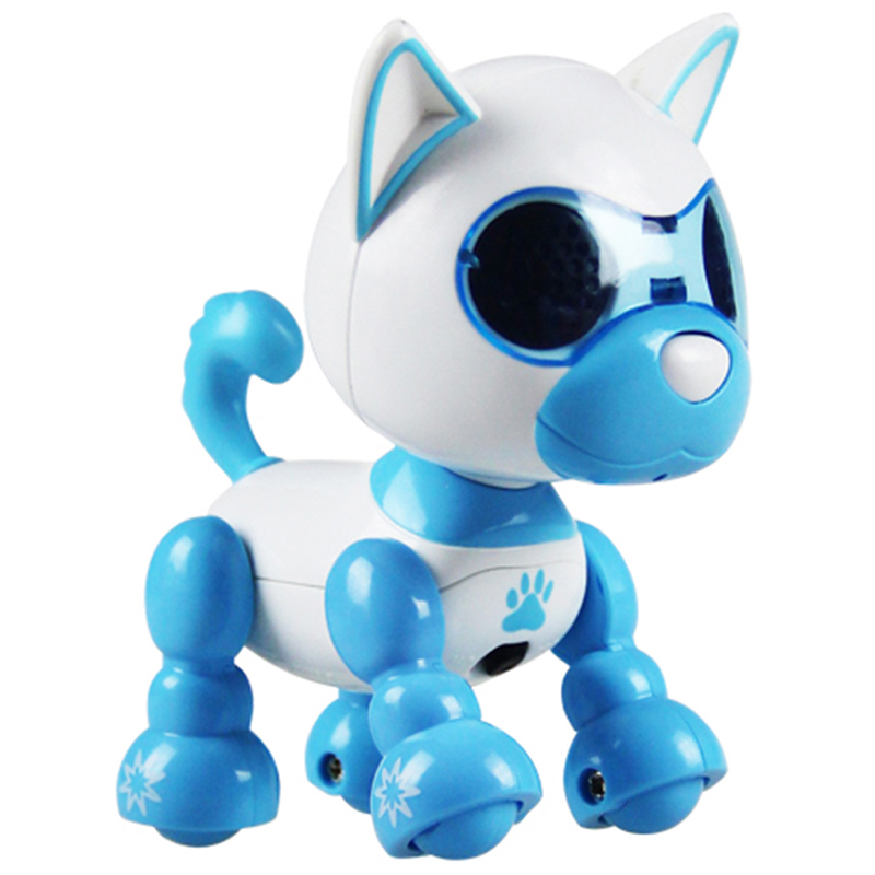 Robot chien jouets, chien de compagnie électronique interactif Robot jouet chien promenades, aboie, répond au toucher, enfants chien jouets