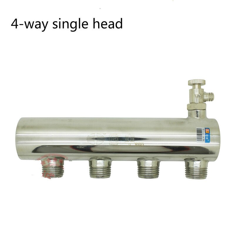 Single Head Stainless Steel Manifold Floor Heating Manifold Floor Heating Manifold Water Manifold 2-way/4-way/6-way/7-way/8-way