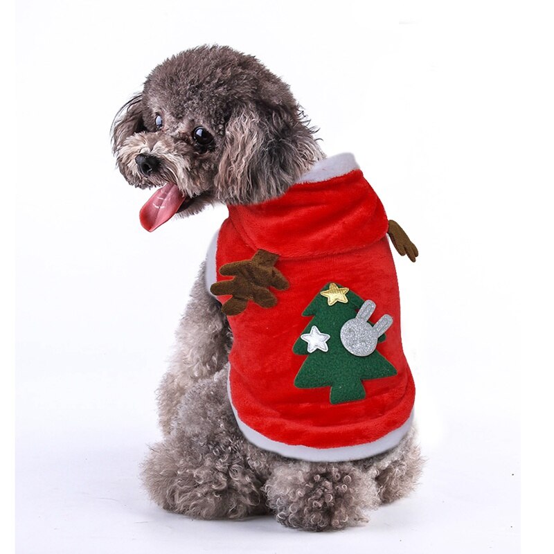 Ropa navideña para perro, disfraz de invierno para perro y gato, abrigo para perros pequeños, gatos, Chihuahua, Yorkshire Terrier, Ropa para mascotas, Ropa para perro