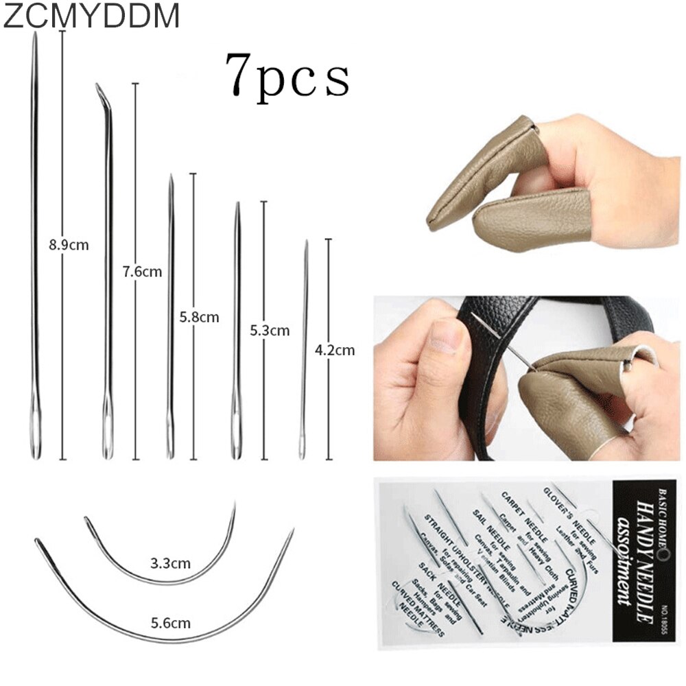 Professionelle Leder Handwerk Werkzeuge mit Groover Ahle Gewachste Gewinde Fingerhut Kit Hand Nähen Stitching Schlag Hand Nähen Liefert