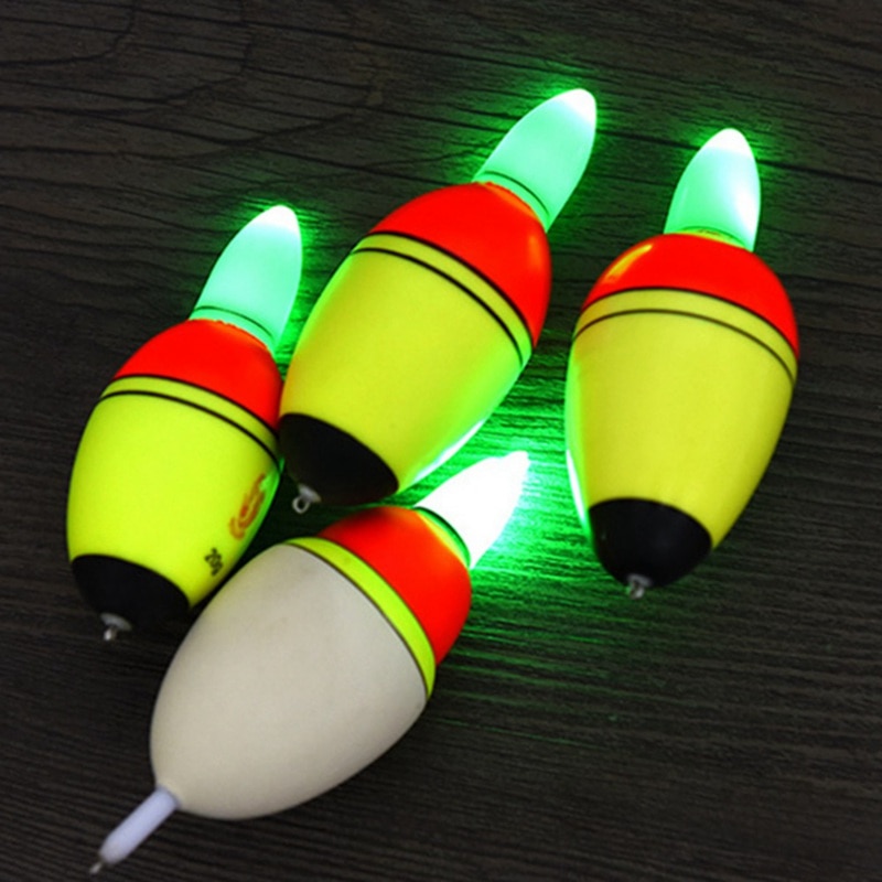 20/30/35/40g LED Luminous Fishing Float Saltwater Sea Rock Plastic Fishing Floats Luminous Buoys Fishing Accessories
