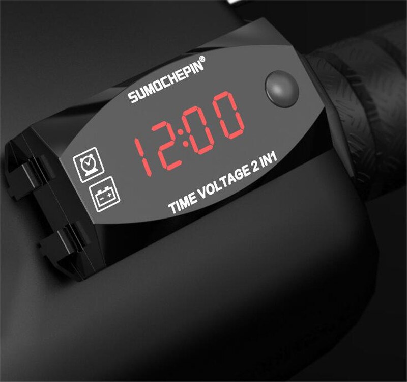 Førte bil bil elektroniske ure ure bil led display digitalt ur motorcykel instrumentbræt ur til bil motorcykel