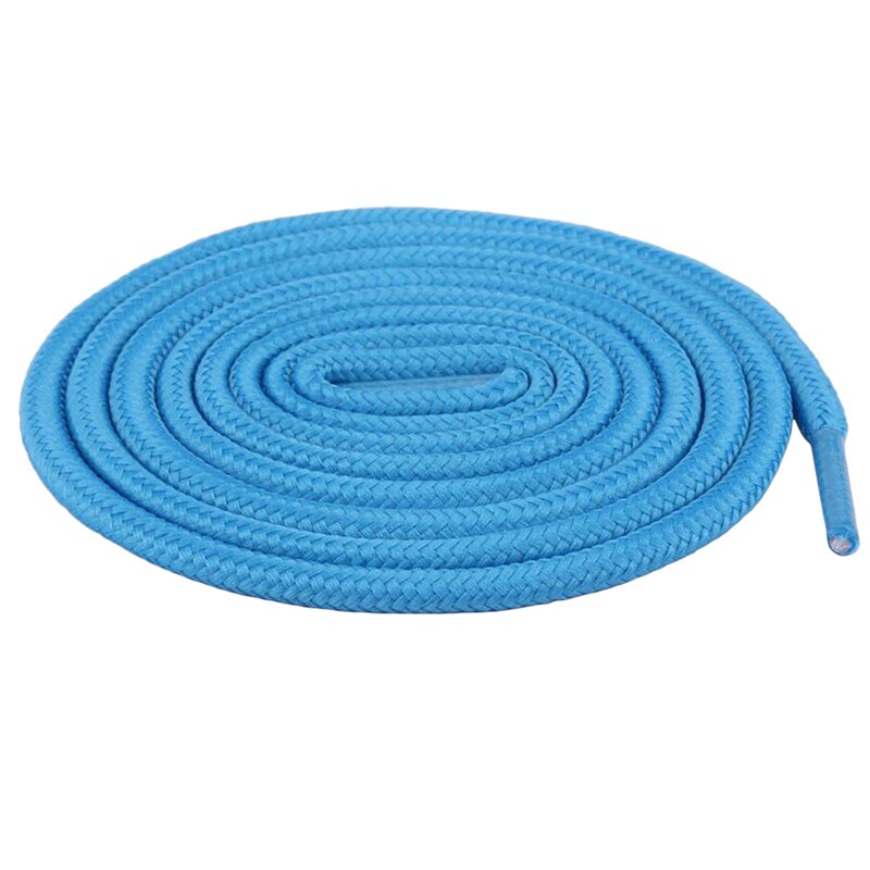 120cm lacets ronds Sneaker lacets de chaussures cordes lacets bottillons couleur unie botte de Sport dentelle chaussure athlétique ficelle 2 pièces/ensemble: lake blue