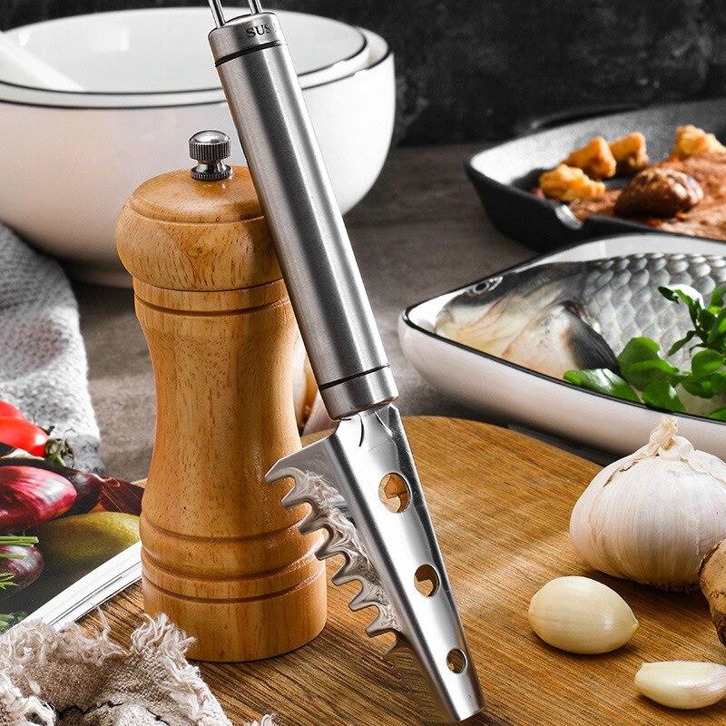 Fish Scale Knife Stainless Steel Fish Scale Planer Kitchen Tool Scraping Fish Scale Brush Thick Fish Scale Knife