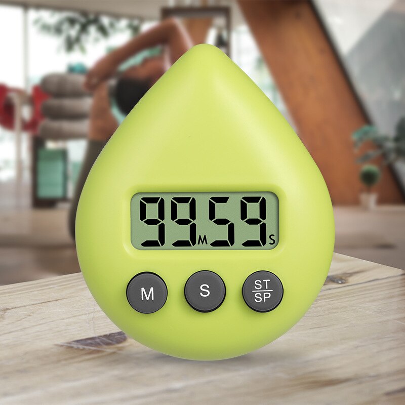 Creatives Electronic Timer Digital Kitchen Timer Learning Management Timer for Cooking Study Exercise Training NIN668: Yellow-green