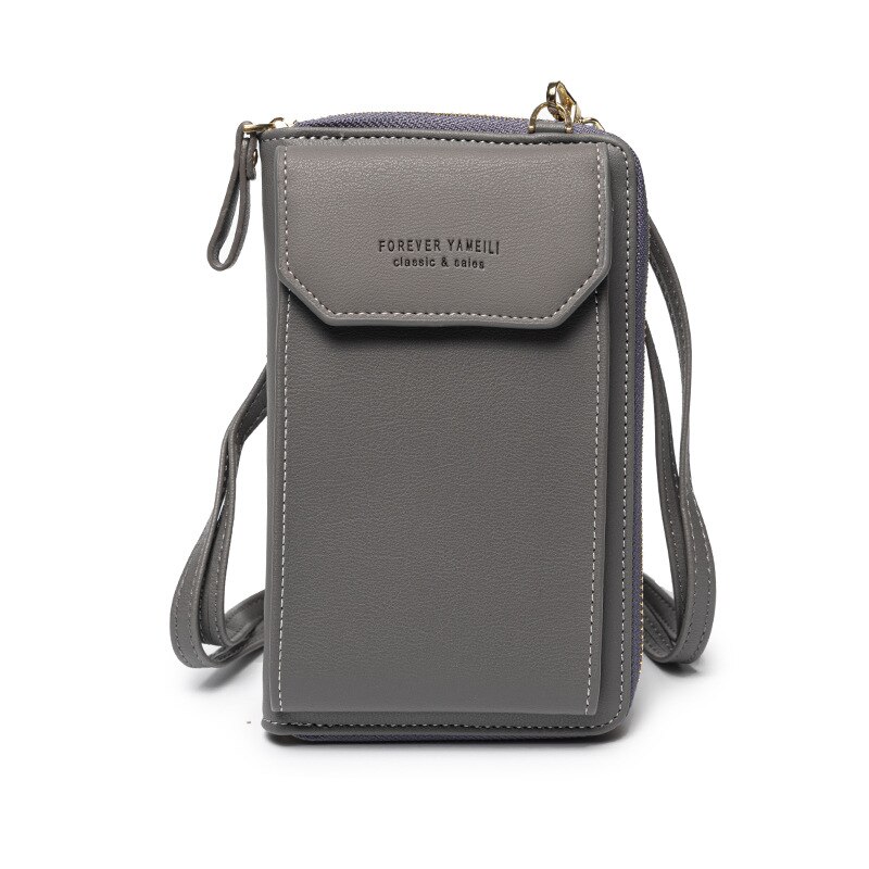 Luxe Handtassen Vrouwen Tassen Crossbody Bag Vrouw Portemonnee Koreaanse Stijl Mobiele Telefoon Tas Vrouwen Kleine Messenger Bags: Gray