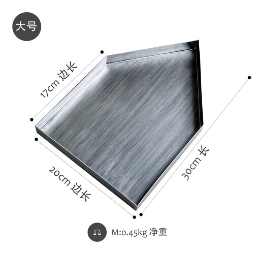 Storage tray Gold Silver Shallow pallet for Candy bar cake table home decoration accessories ins vestibule key plate: Green