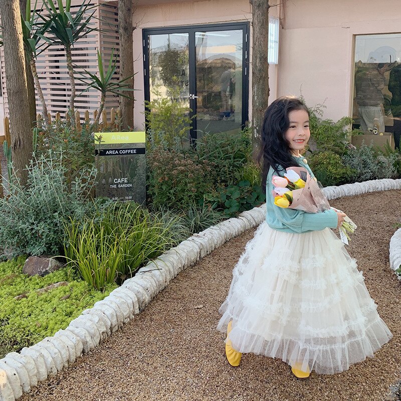 Jupe gâteau en Tulle pour filles, printemps été 2022