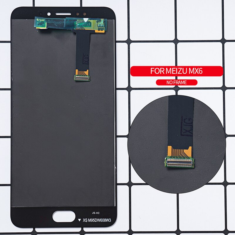 5.5 original original tela lcd original para meizu mx6 tela lcd com moldura + painel da tela de toque digitador assembléia testado ferramentas gratuitas