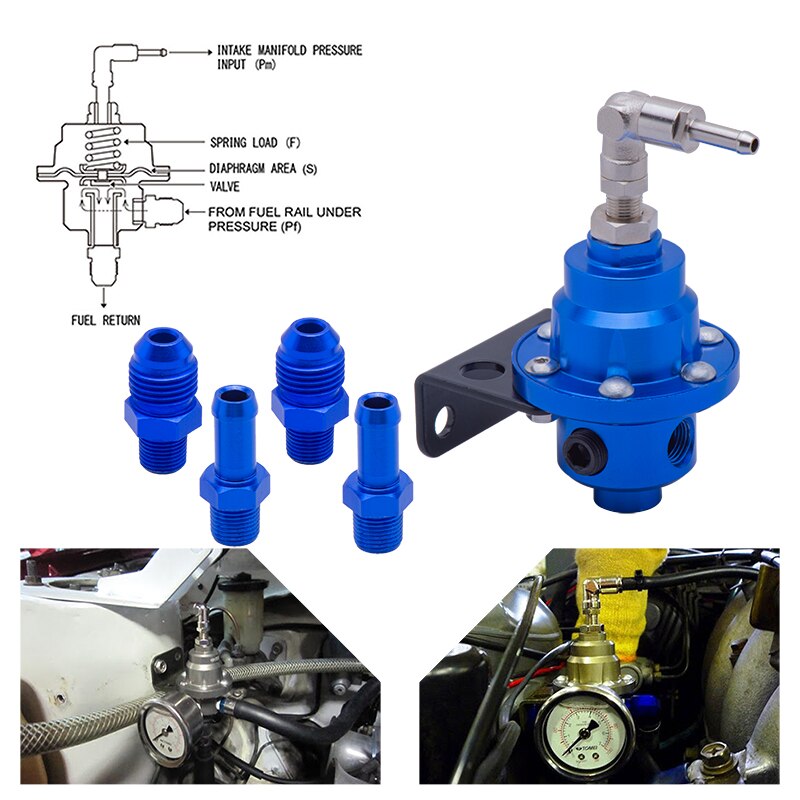 High pressure Universal Adjustable Fuel Pressure Regulator tomei type With original packing and instructions FPR-012
