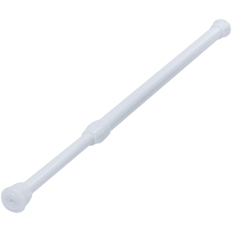 3 Pack Adjustable Extendable Small Tension Rod 11.8 inch to 19.7 inch, White: Default Title