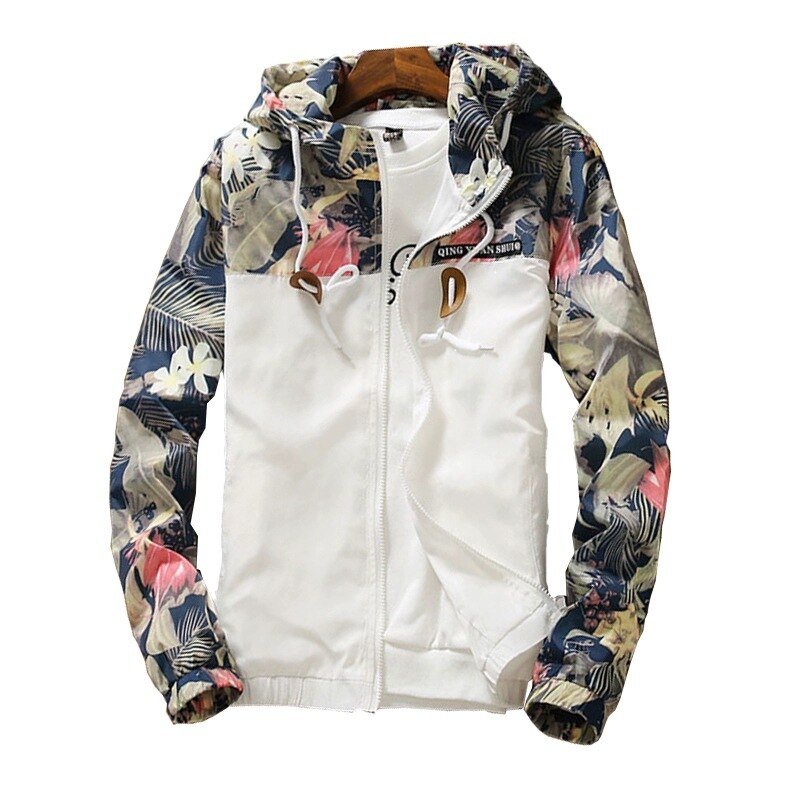 Vrouwen Jassen Lente Herfst Capuchon Print Patchwork Jassen En Jassen Vrouwen Plus Size Casual Jacket Womens Windbreaker