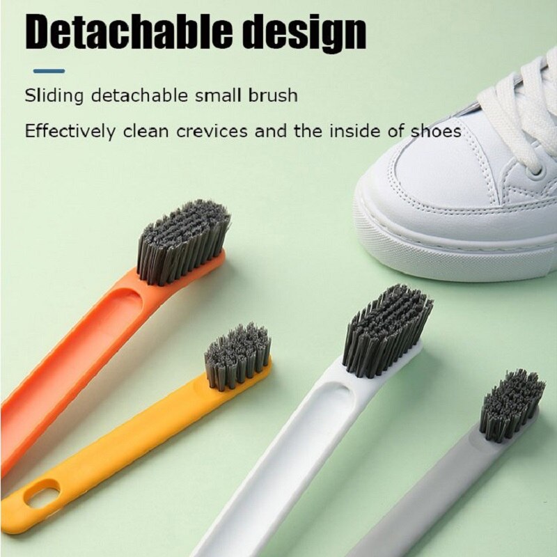 Shoe Brush Household Shoe Washing Brush, Soft Bristles, Laundry Brush, White Shoe Collar Cleaning Brush, Board Brush Set