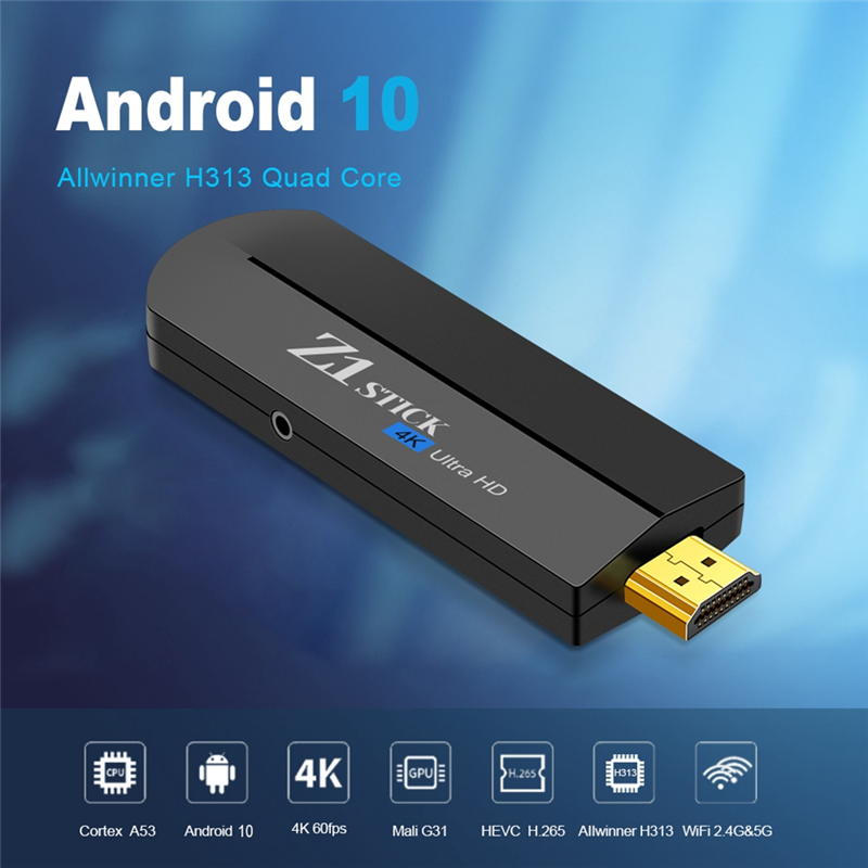 FORW-Z1 Stick H313 2Gb +16Gb Rom Stick Tv Box 4K Android 11 Atv Ui Bt Voice Remote Fire Tv Stick 4K Vs Fire Stick Durable -EU Pl