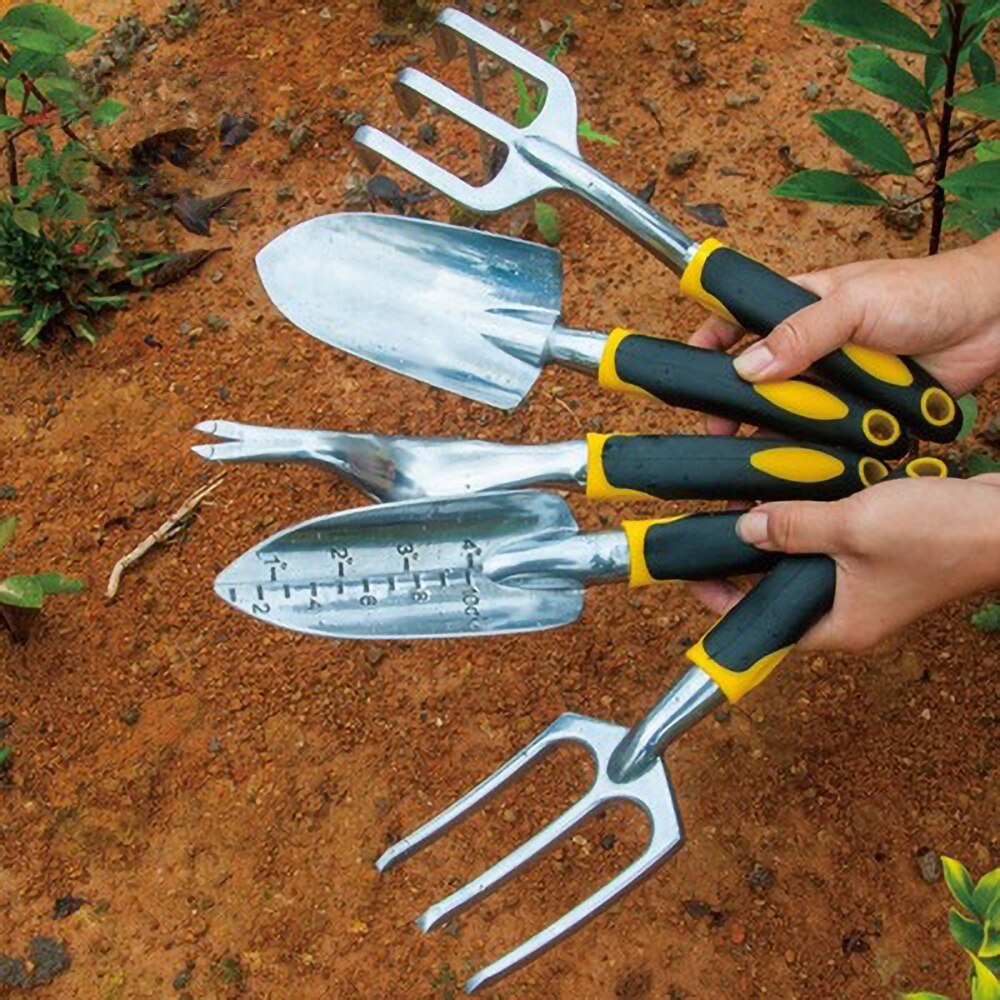 1Pc Kleine Tuin Hand Tool Schop Hark Met Soft Grip Voor Bloem Planten