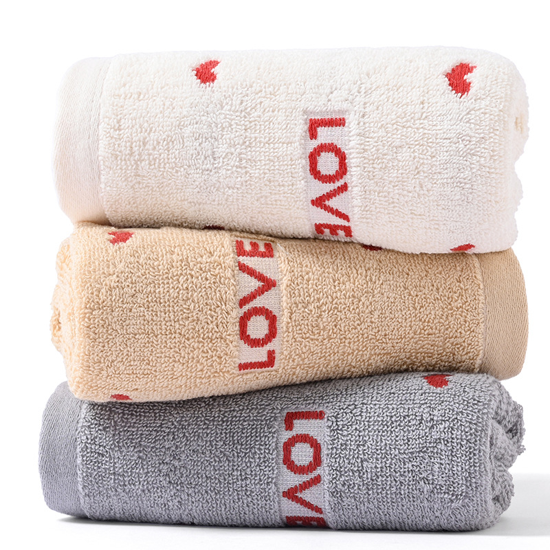 34x75cm Cute Love heart Towel for Adults Absorbent Quick Drying Spa Body Wrap Face Hair Shower lemon Towels Large Beach Cloth