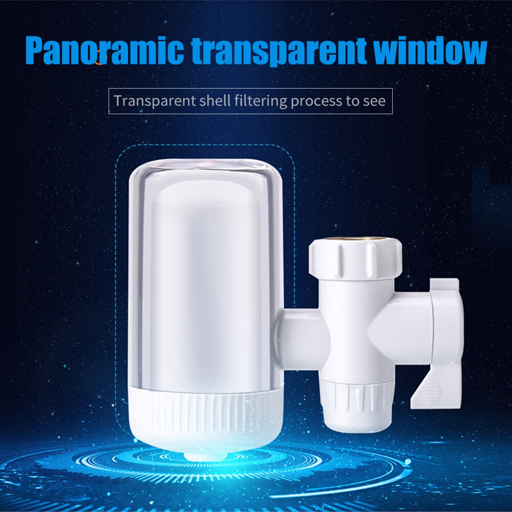Reusable Faucet Filter Small Household Water Purifier Kitchen Purification Water Filter Sterilization Anti Dust Water Pollution