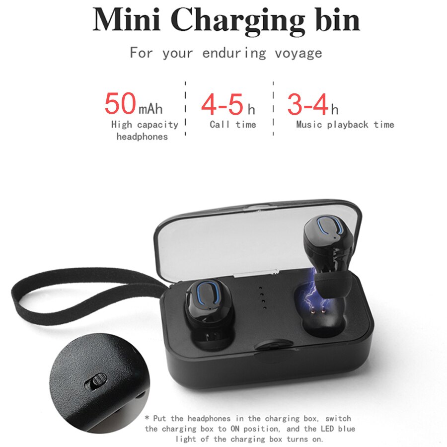 TWS i12 auriculares inalámbricos 5,0 Touch T18 P20 auriculares Bluetooth con caja de carga de micrófono auriculares deportivos compatibles con todos los teléfonos i9s tws