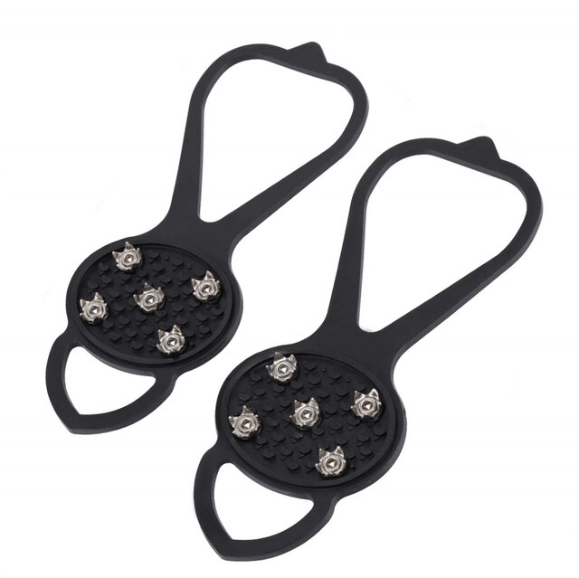Ijs Antislip Sneeuw Shoe Spikes Grips Cleats Ijskrappen Winter Klimmen Veiligheid Tool Anti Slip Schoenen Dekken Outdoor Crampones: S