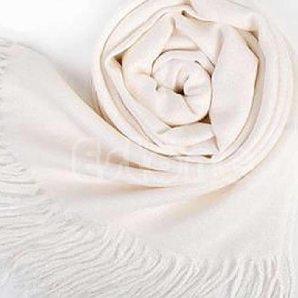 Bløde kvinder uldblanding lange tørklæder kvaster varme tørklæder ren farve kashmir tørklæde vinter varm blød wrap sjal 8 farver