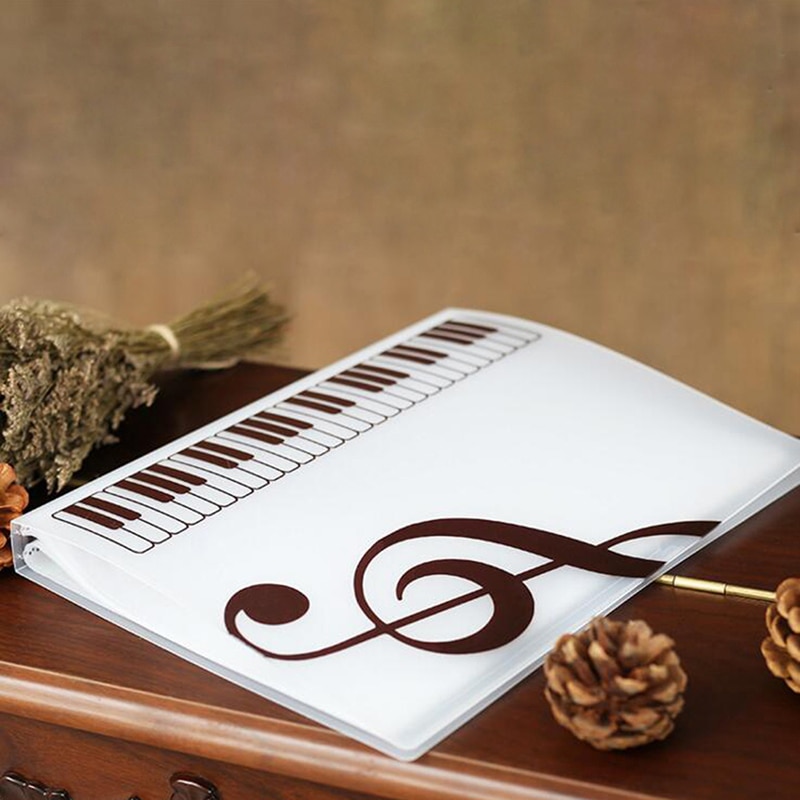 80 Sheets A4 Music Book Folders Piano Score Band Choral Data Book Large Capacity File Folder Portfolio Office Stationery