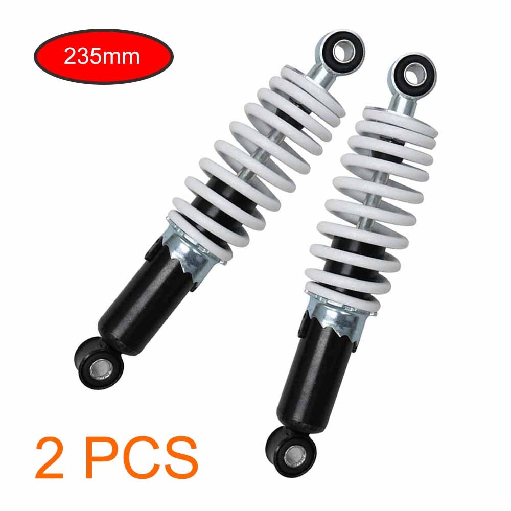 1 Pair Front Shock Absorber Suspension 235mm Spring Shocker for Moto Bike Quad Dirt Bike ATV Buggy Go Kart Buggy 70cc 110cc