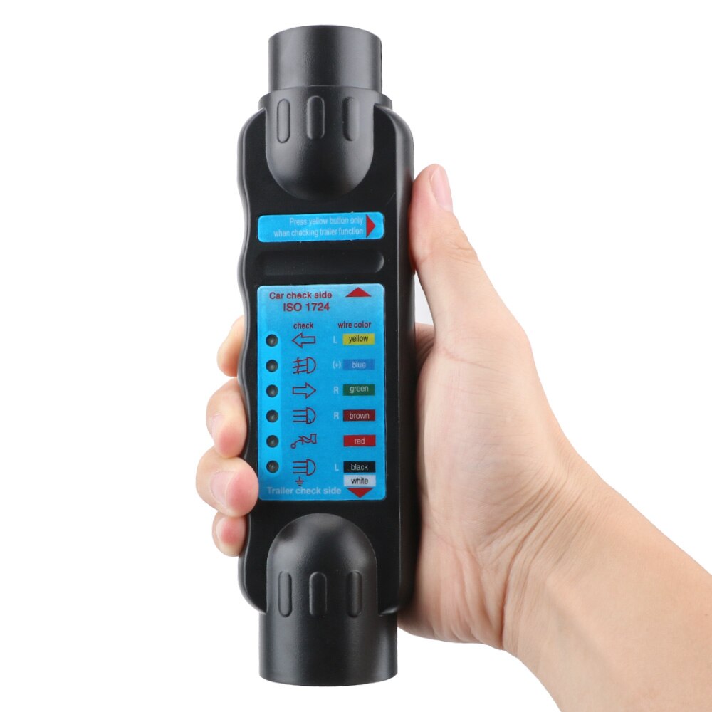 12 V 7 Pin Auto Abschleppen Licht Tester Anhänger Steckdose Diagnose Werkzeuge Caravan Abschleppen Anhängerkupplung Licht Verkabelung test Zubehör