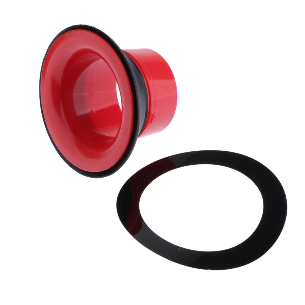 Red Bass Drum Sound Enhancer Kick Drum Enhancer & Ring-Accesorios de tambor, plástico ABS sólido